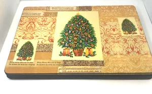 Lauren Alexander Holiday Christmas Tree Cork Placemats Set of 8 Pre-Owned Unbox - Picture 1 of 16