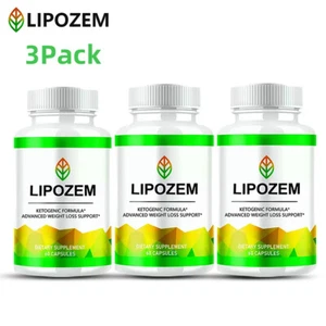 3X - Lipozem – Advanced Support for Weight Management & Gut Health -60 Caps - Picture 1 of 10