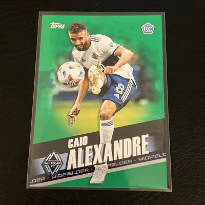 2022 TOPPS MAJOR LEAGUE SOCCER  CAIO ALEXANDRE GREEN PARELLEL  CARD  #/75 - Image 1 of 2