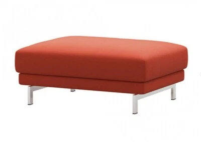 New IKEA Nockeby Footstool Ottoman Cover Risane Orange Slipcover - Image 1 of 3