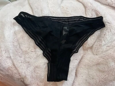 Black Lace Brazilian Knickers RRP£18 La Redoute Size 8 - Image 1 of 4