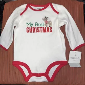 CARTER'S My First Christmas 1 Piece Outfit Size 3 Months - Picture 1 of 5