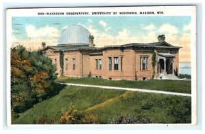 1919 Washburn Observatory U.W. University Madison WI Wisconsin Postkarte - Bild 1 von 2