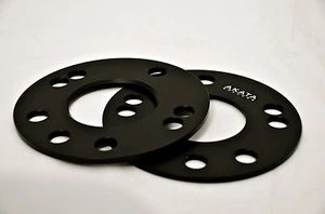 5MM WHEEL SPACERS 5X114.3 CB 68.1 BLACK ANODIZED FOR ASTON MARTIN DB9 VEHICLES - Picture 1 of 1