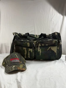 REDI-MIX CONCRETE Camouflage Duffle Bag & Hat Set Travel Gym Hunting Tote - Picture 1 of 13