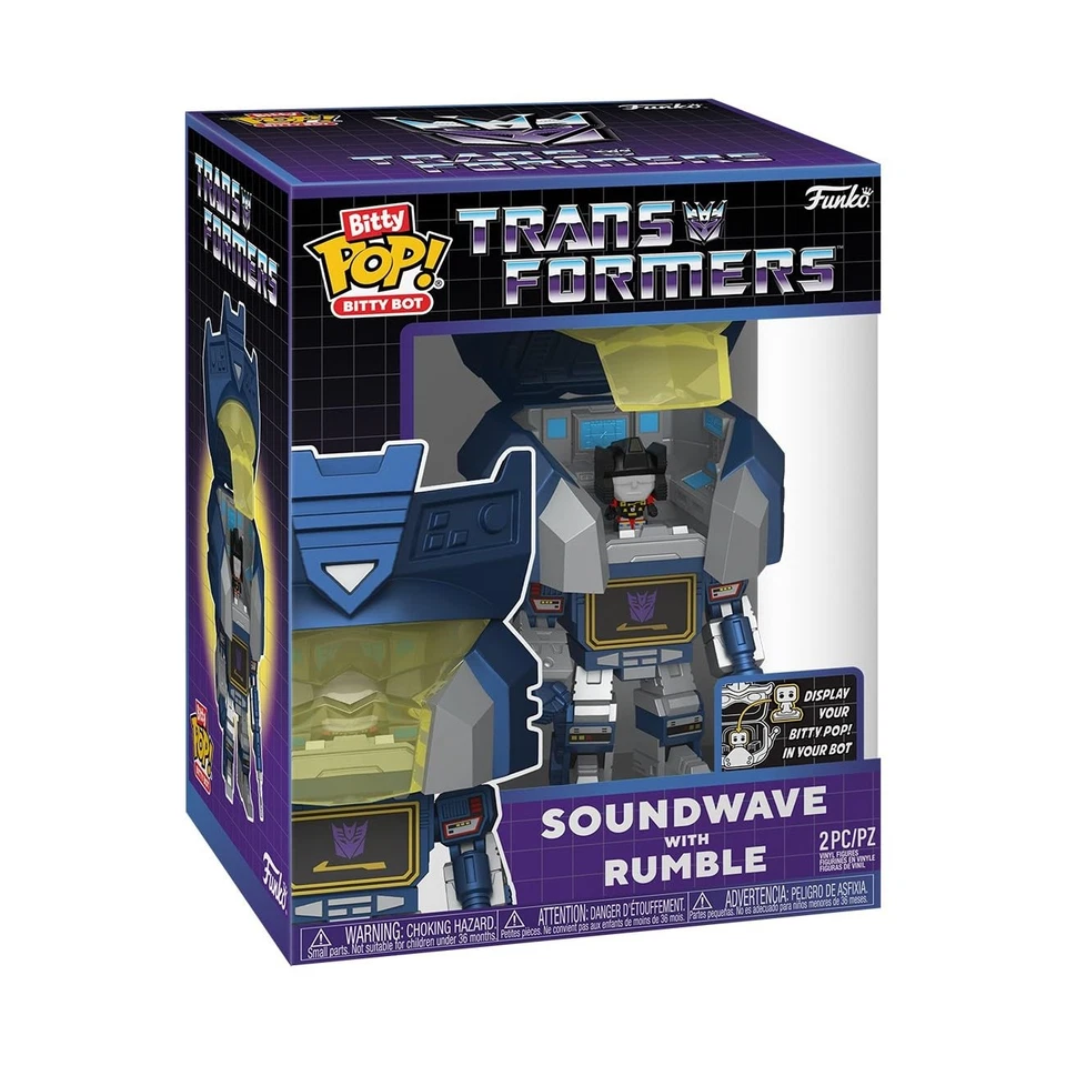 Transformers Soundwave Con Rumble Figura De Vinilo Bitty Bots FUNKO - Imagen 1 de 4