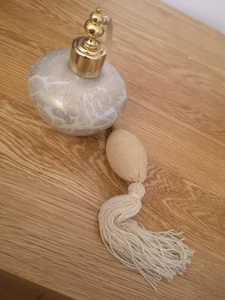 Perfume Spray With Cream Puffer. Lovely Piece To Add To Collection. - Picture 1 of 5
