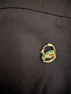 Smaragd Ohrringe 14 Karat 585 Gold - Bild 1 von 4