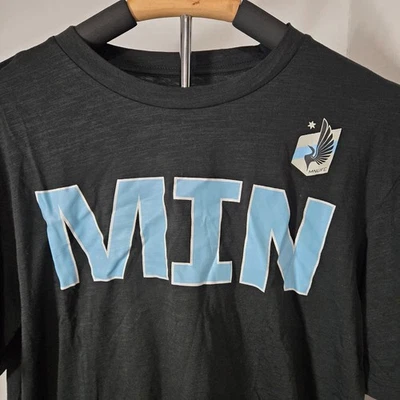 MLS Men's Minnesota United FC Soccer Crewneck Short Sleeve T-Shirt Black Size L - Image 1 of 4
