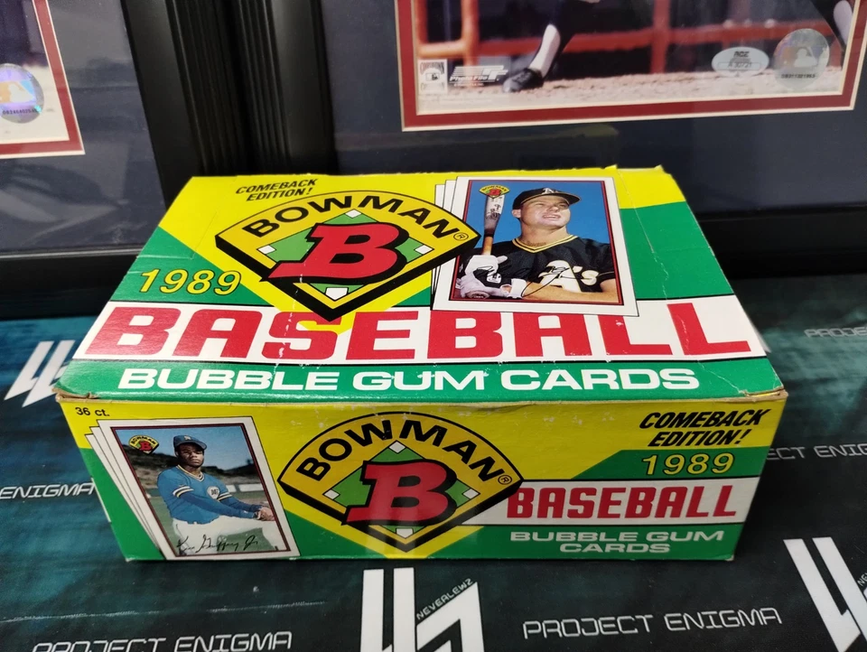 1989 БОУМЕН БЕЙСБОЛ ЗАПЕЧАТАННАЯ ЗАВОДСКАЯ КОРОБКА 36 ЗАПЕЧАТАННЫХ ПАКЕТОВ КЕН ГРИФФИ МЛ. RC - Изображение 1 из 1