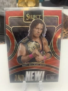 2024 WWE Panini Select Bret Hart ¡Y nuevo! Red Wave Prizm #8 104/149 - Imagen 1 de 3
