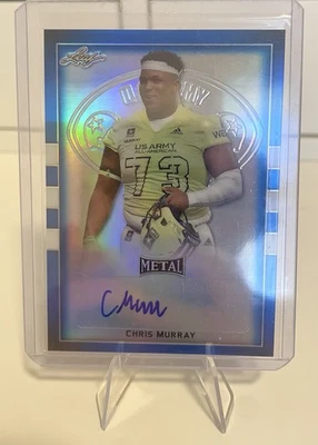 2018 Leaf Metal U.S. Army All-American Bowl - Chris Murray #BA-CM3 Blue /50   - Image 1 of 3