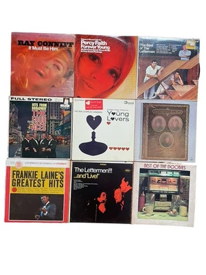 Lot of 9 Vintage Records – Doobie Brothers, Lettermen, Ray Conniff – Untested Foto 1 de 3