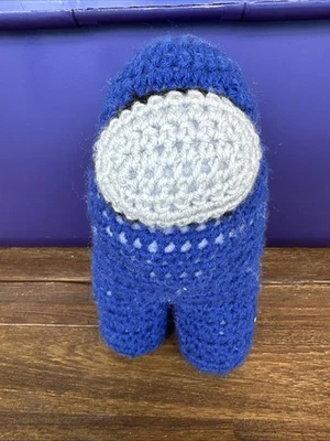 Among Us Blue 9" Plush Handmade Knit - Image 1 of 3