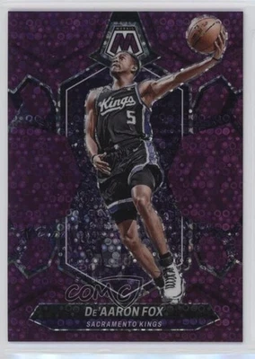 2023-24 Panini Mosaic Fast Break Purple Mosaic Prizm /50 De'Aaron Fox #163 - Image 1 of 2