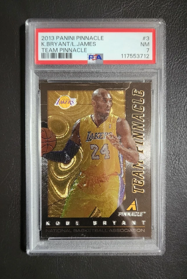2013 Panini Pinnacle Kobe Bryant / Lebron James TEAM PINNACLE PSA - Image 1 of 2