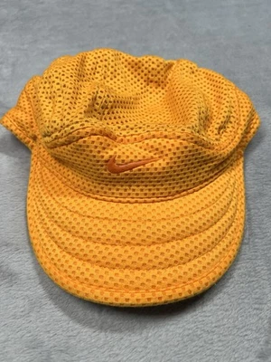 Nike Hat Cap Orange Dri-FIT Tailwind 7-Panel Run Hip Hop Mesh Jelly Swoosh Y2K - Image 1 of 4