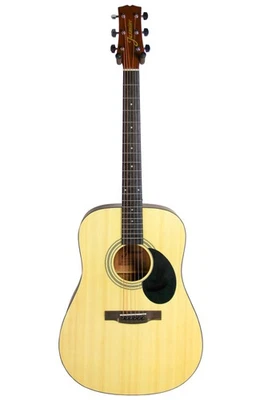 Jasmine S35 Dreadnought Acoustic Guitar - Natural (dented on lower bout; plays a - Image 1 of 3