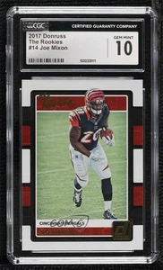 2017 Panini Donruss The Rookies Joe Mixon #14 CGC 10 Gem Mint RC - Picture 1 of 3