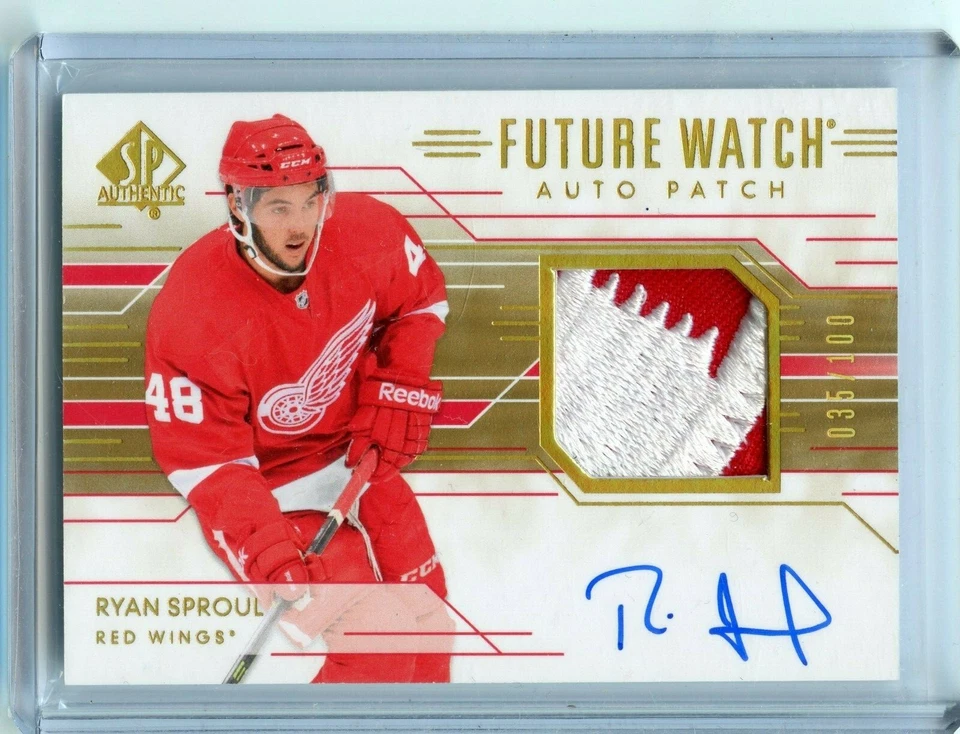 2014-15 SP Authentic Limited #293 Ryan Sproul JSY AU 35/100 - Image 1 of 2