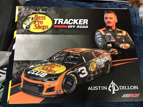 2023 AUSTIN DILLON  "BASS PRO SHOPS RCR" #3 NASCAR CUP SERIES POSTCARD Cover
