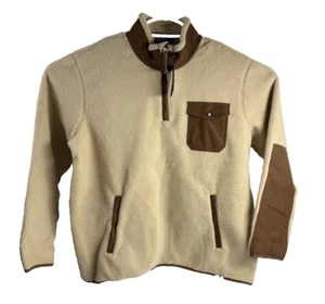 Polo Ralph Lauren Hybrid Quarter-Zip Pullover Beige Braun Herren Gr. XXL 633871 - Bild 1 von 19