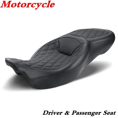 Asiento de pasajero conductor 2-up para Harley Touring Street Road Glide 2009-2024 Foto 1 de 4