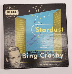 Vtg Bing Crosby Stardust DECCA 45 RPM Box Set Album 9-25 - 1949 - Picture 1 of 11