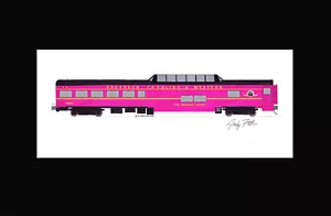 Aberdeen Carolina & Western Menzies Vista 11""x17"" estampado enmarañado Fletcher firmado - Imagen 1 de 1