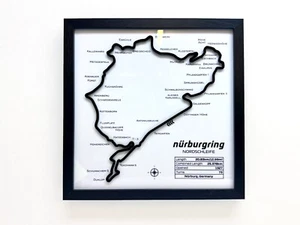 3D F1 Circuit Wall Art Race Track - 3D Laser Cut - Nurburgring - Nordschleife - Imagen 1 de 8