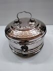 Vintage Old Metal Tin Silver Paan Dan Box With Tray & Containers Storage