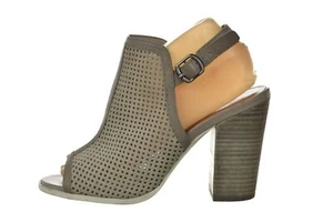 KDB Kelsi Dagger Womens Shoes Size 8.5 Gray Slingback Heels Suede Leather Casual - Picture 1 of 6