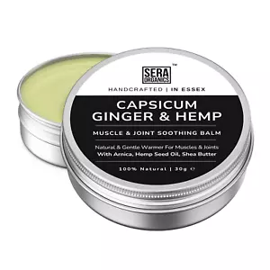 Capsicum & Ginger Warming Cream – Hemp, Arnica, Joint & Muscle Soother, Natural - Picture 1 of 10