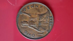 George V1 set of 2 Pennies 1938, 1945 - Picture 1 of 3