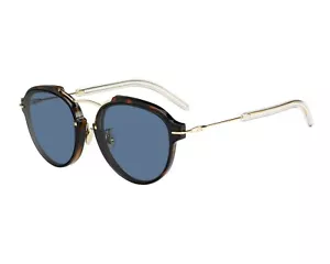 CHRISTIAN DIOR DIORECLAT UGM/72 HAVANA ROSE GOLD SUNGLASSES MADE IN ITALY - Picture 1 of 4
