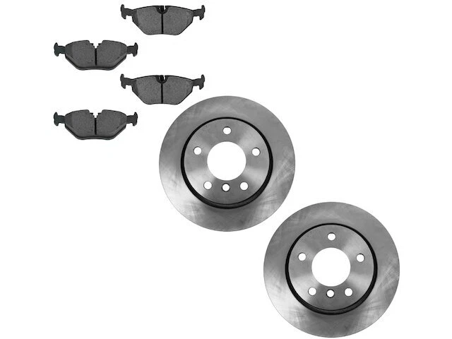 Kit de pastillas de freno y rotor trasero TRQ para BMW 328i 1999-2000 53ZVJQ Foto 1 de 1