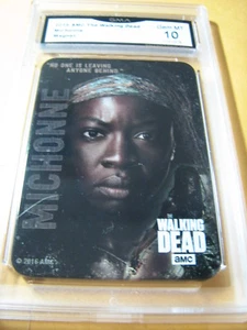 MICHONNE 2016 THE WALKING DEAD AMC MAGNETE # 2 GRADO 10 L@@K - Foto 1 di 1