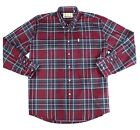 Barbour Men's Thermo tech Lund Plaid Shirt Red Size XX-Large