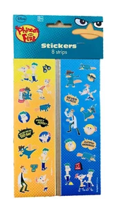 Phineas and Ferb Sticker Strips ~ Never Flinch (8 Strips, 2 Styles) - Picture 1 of 3