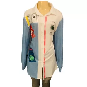Calebgar Far Gr. S Button Down Hemd mit Grafik - Bild 1 von 3