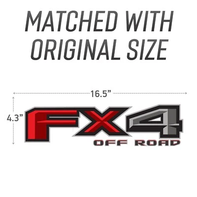 FX4 Off Road Decals fit F150 F250 Truck Super Duty Stickers 2015-2018 Set of 2:) - Image 1 of 4