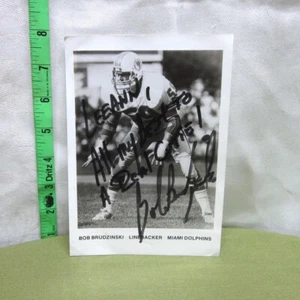 ROB BRUDZINSKI glossy photo Miami Dolphins hand-signed NFL linebacker autograph  - Picture 1 of 1