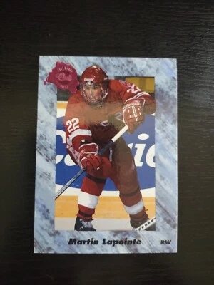 1991 Classic Games Laval Rockets (Detroit Red Wings) Martin Lapointe RC #9 | EX - Image 1 of 2