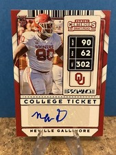 2020 Contenders Draft Picks Ticket Neville Gallimore Rookie Auto RC - Cowboys