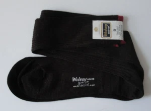 Vintage Wolsey GRIPTOP Brown Wool & Nylon Long Socks - Size: 9.5 - 10 •● (NEW) - Picture 1 of 5