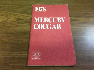 1978 Ford Mercury Cougar Car Owner's Manual - Image 1 of 4