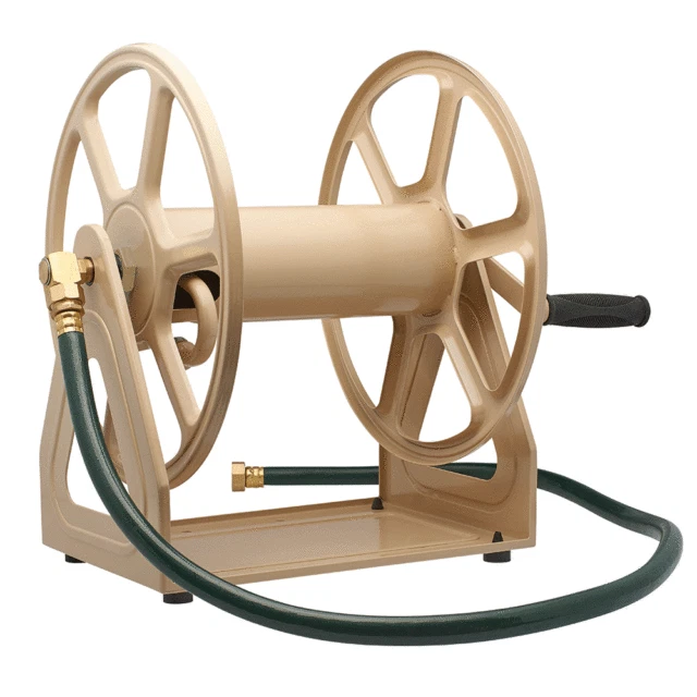 Liberty Garden 709 Steel Wall Mounted Hose Reel - Tan