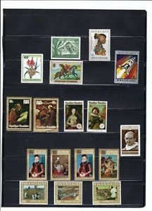 ''RWANDA.- NATURE-SPORTS- PEOPLES- SCOUTS.-  LOT 45       60-70-80s  MNH - Picture 1 of 3