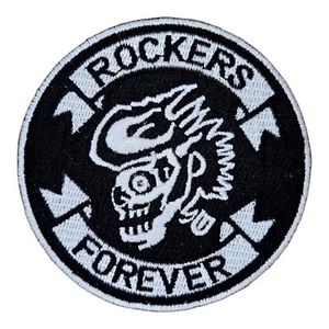 ROCKER FOREVER MC MOTO MOTOCICLISTA PLANCHA EN PARCHE - Imagen 1 de 4
