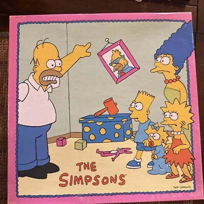 1990 The Simpsons Puzzle 250 Piece Puzzle Marge Maggie Bart Lisa & Homer - Image 1 of 2